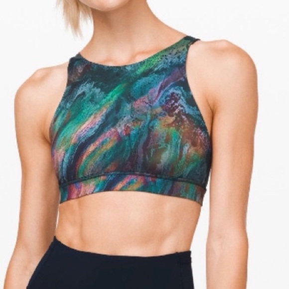 lululemon athletica Other - Lululemon Energy Bra High-Neck Cosmic
Shift Multi